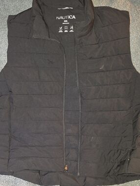 Nautica Black Quilted Lightweight Men's Vest